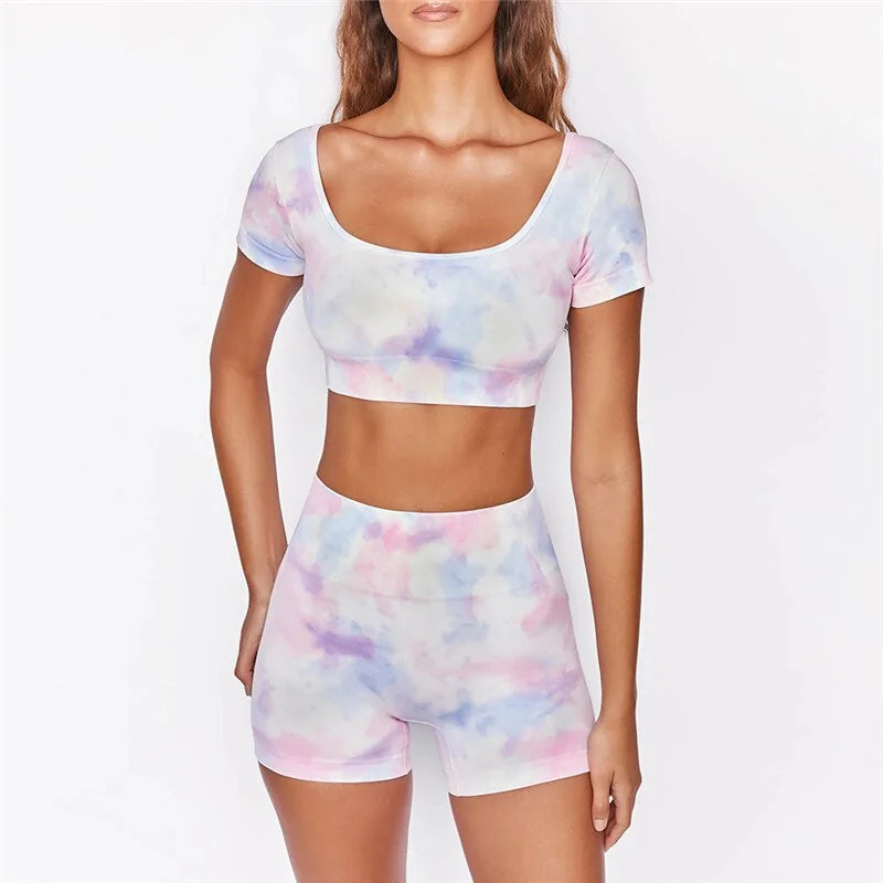 Illumino360 2024 Summer Tie Dye Women's Yoga Set