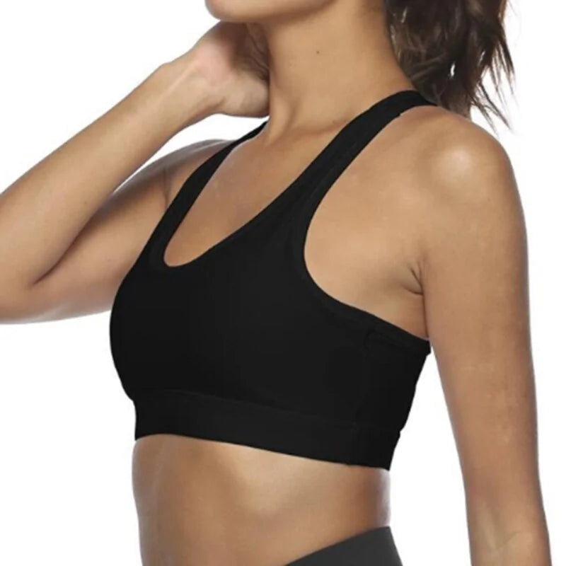 Premium Sports Bra with Phone Pocket: Wireless Fitness Top