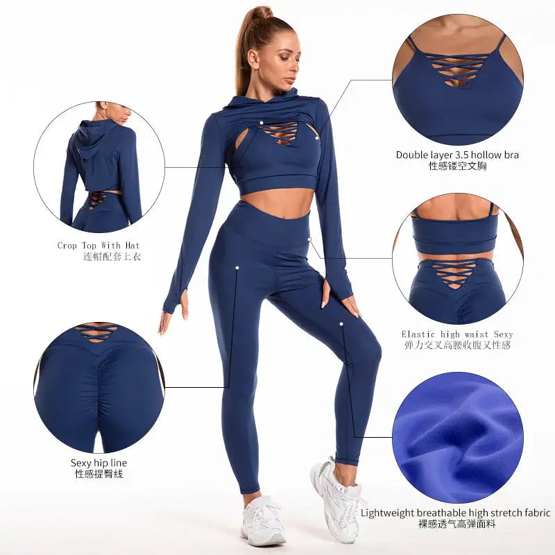 Illumino360 Premium Seamless Fitness Leggings Set