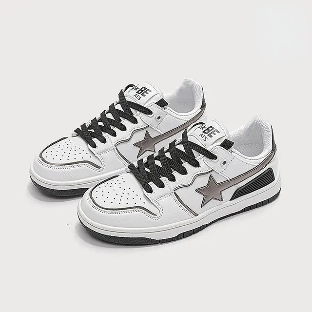 Y2K Women's Classic Sneakers Multicolor Retro Star Skateboard