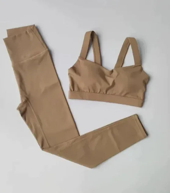 Supportive Yoga Set Leggings and Bra