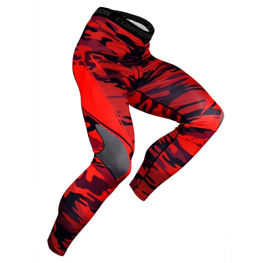 Illumino360 Men's Pro Compression Running Tights: Gym & Basketball