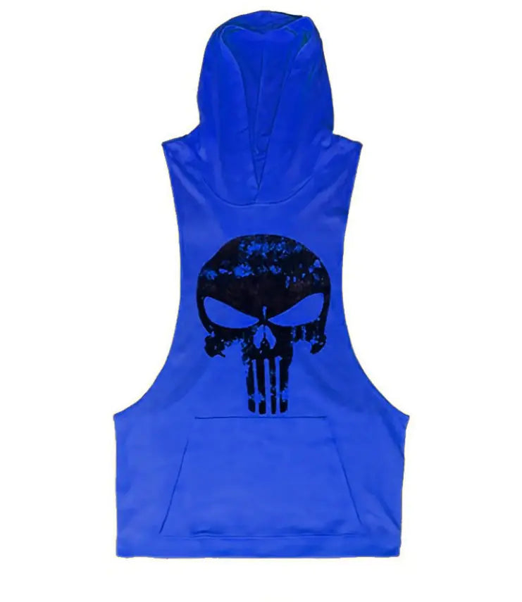 Illumino360Fitness Men's Skull Pattern Gym Hoodie
