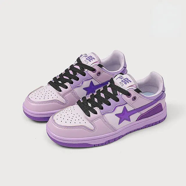 Y2K Women's Classic Sneakers Multicolor Retro Star Skateboard