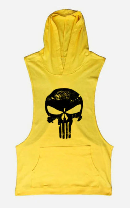 Illumino360Fitness Men's Skull Pattern Gym Hoodie
