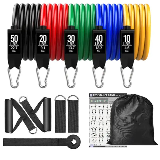 Illumino360 Fitness Exercises Resistance Bands Set