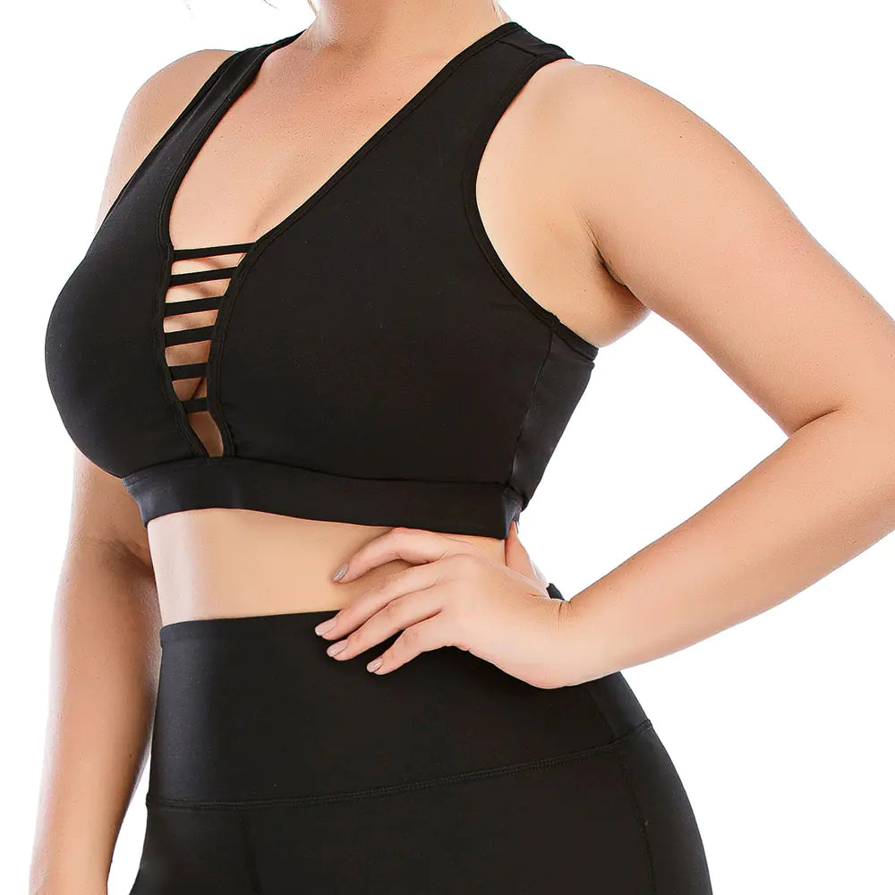 Plus Size Women's Yoga and Fitness Sportswear Set