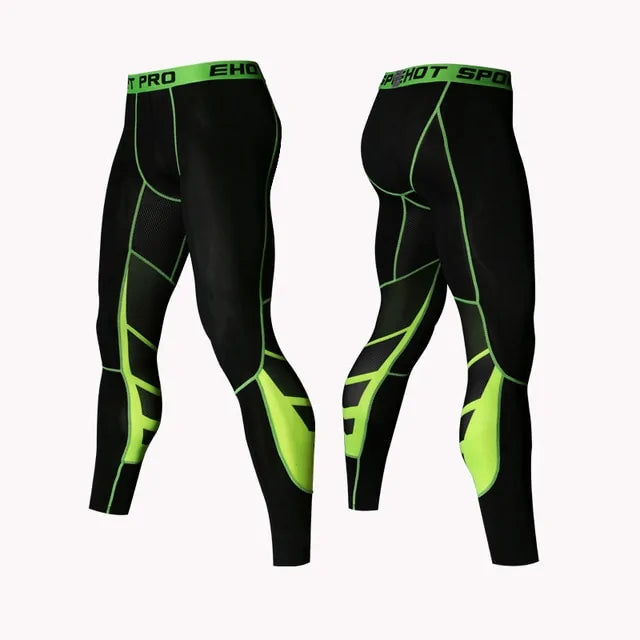 Illumino360 Men's Pro Compression Running Tights: Gym & Basketball