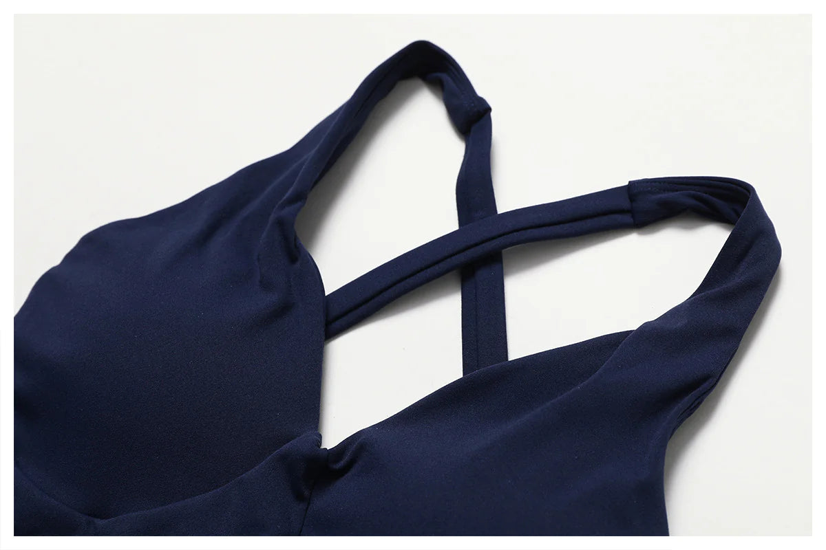Shockproof Crossback Quick-drying Workout Clothes Running Sports Bra