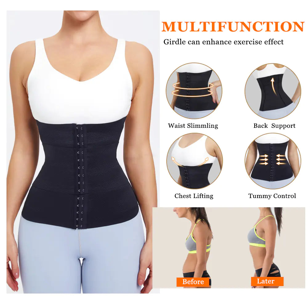 Yoga Fitness Corset Shapewear with Bondage Belt