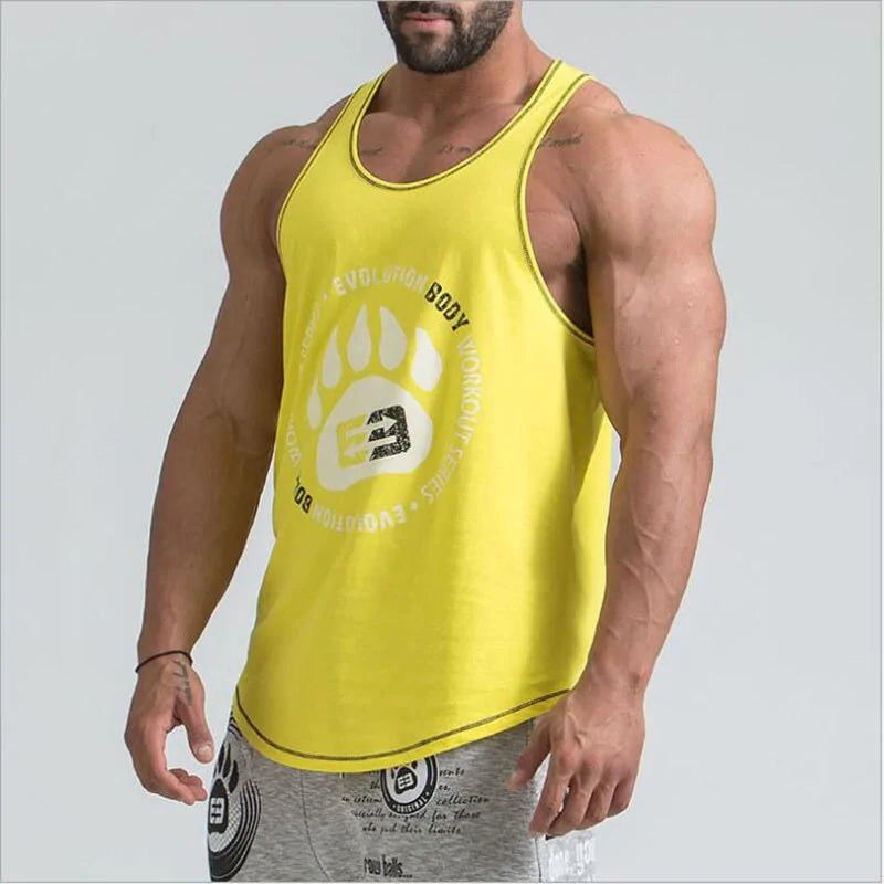 2024 Men's Bodybuilding Stringer Tank Tops: Fitness Singlets