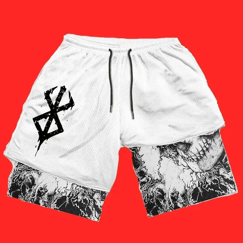 Illumino360 Y2K Men’s Anime Gym Shorts