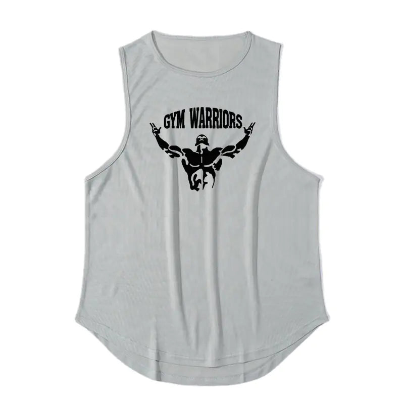 Men's Breathable Polyester Gym Exercise Tank Top