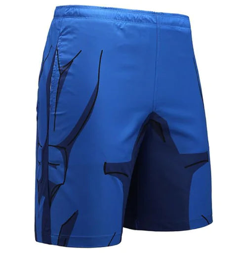 Scottish Plaid Style Patchwork Athletic Shorts