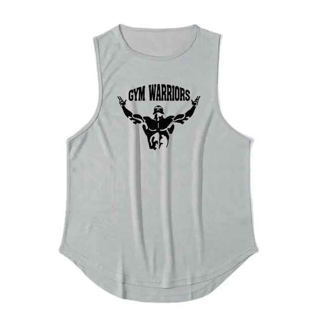 Men's Breathable Polyester Gym Exercise Tank Top
