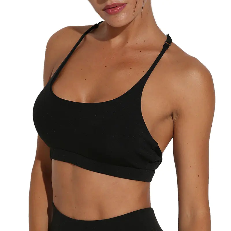 Popular Gray Mesh Sports Bra and Yoga Tank Top