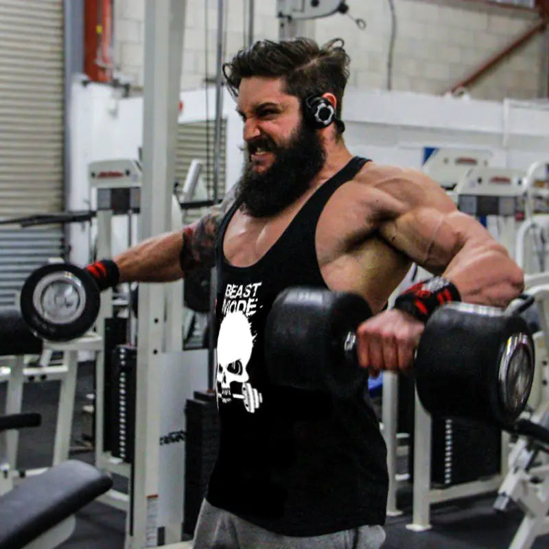 Illumino360Fitness Cotton Men's Beast Mode Stinger for Lifting