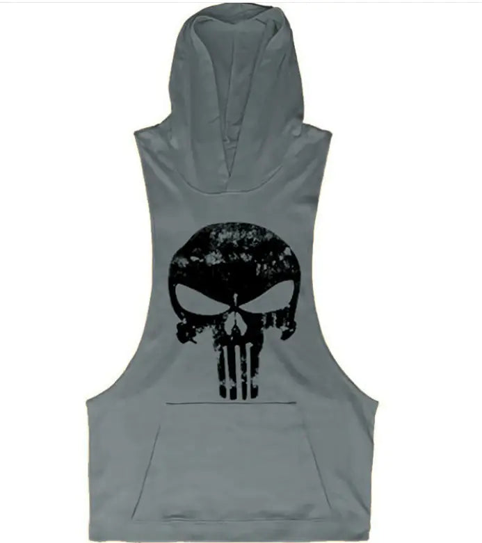 Illumino360Fitness Men's Skull Pattern Gym Hoodie