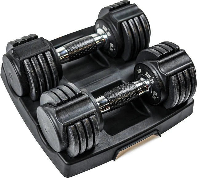 Adjustable Dumbbell with Rotating Handle