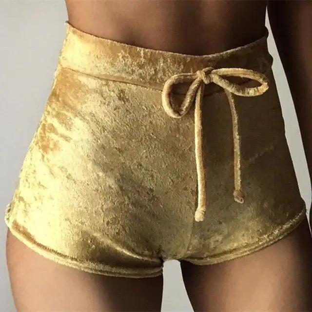 Illumino360 Women's Velvet Booty Shorts