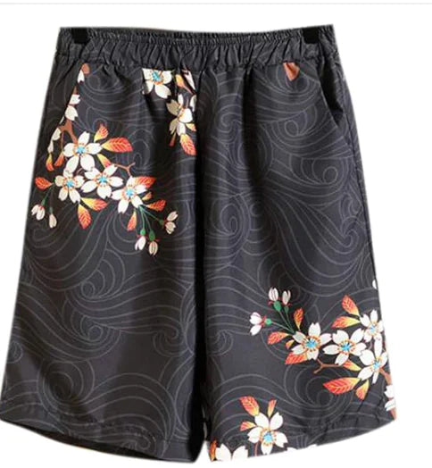 Scottish Plaid Style Patchwork Athletic Shorts