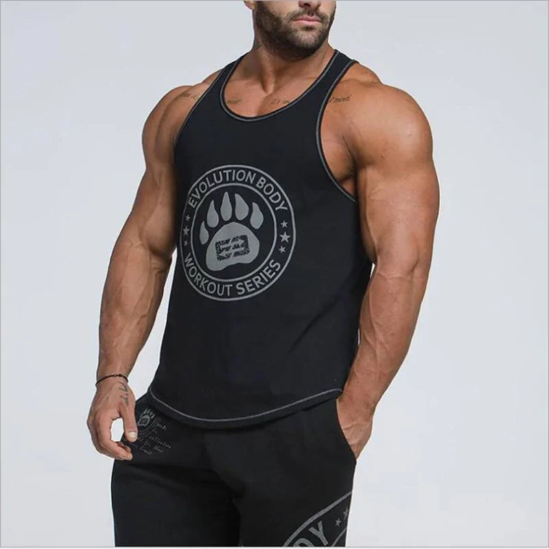 2024 Men's Bodybuilding Stringer Tank Tops: Fitness Singlets