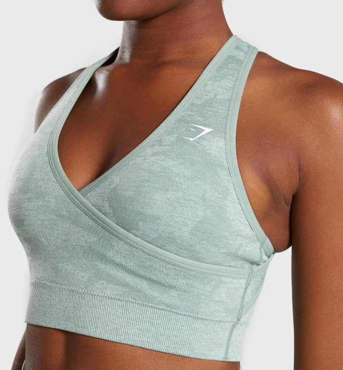 Seamless Camouflage Yoga Sports Bra
