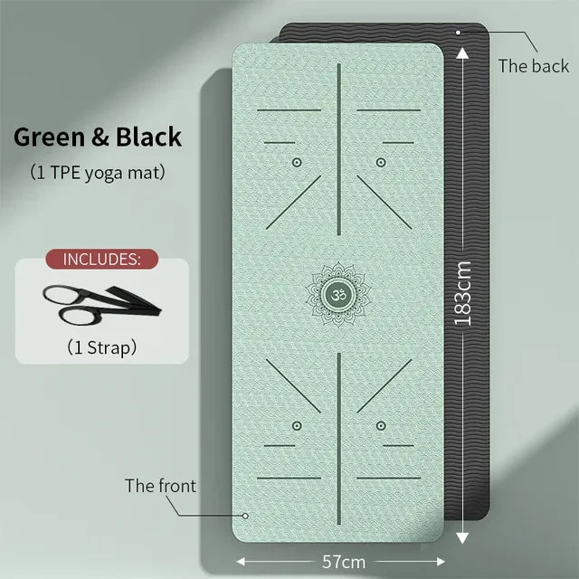 Illumino360's Yoga Pilates Training Mat Non Slip