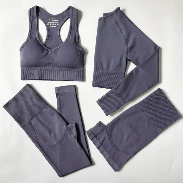 Illumino360 2/3/4PCS Seamless Women Yoga Set