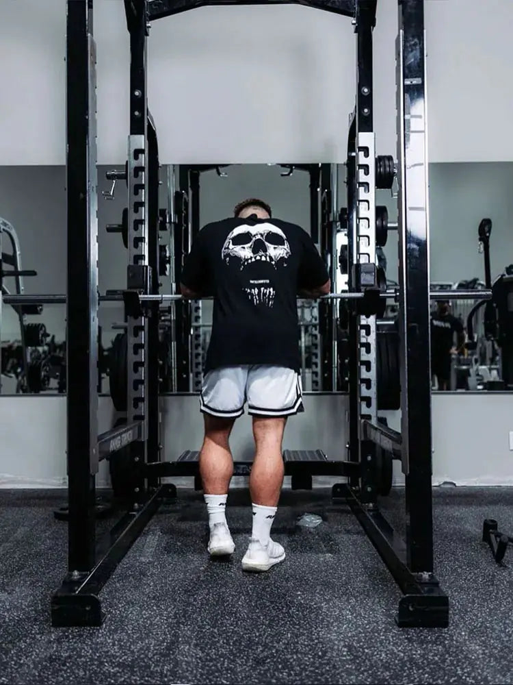 Men's Oversized Cotton Gym Fitness T-shirt