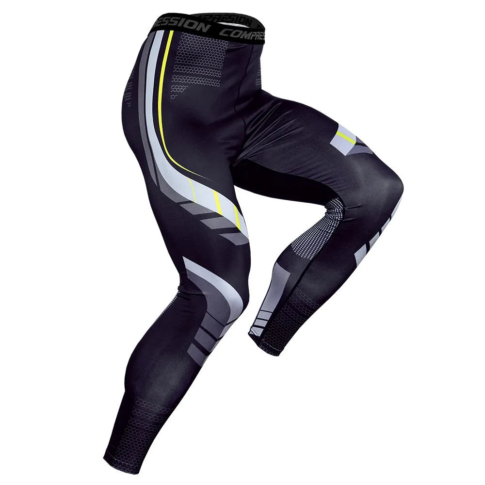 Illumino360 Men's Pro Compression Running Tights: Gym & Basketball