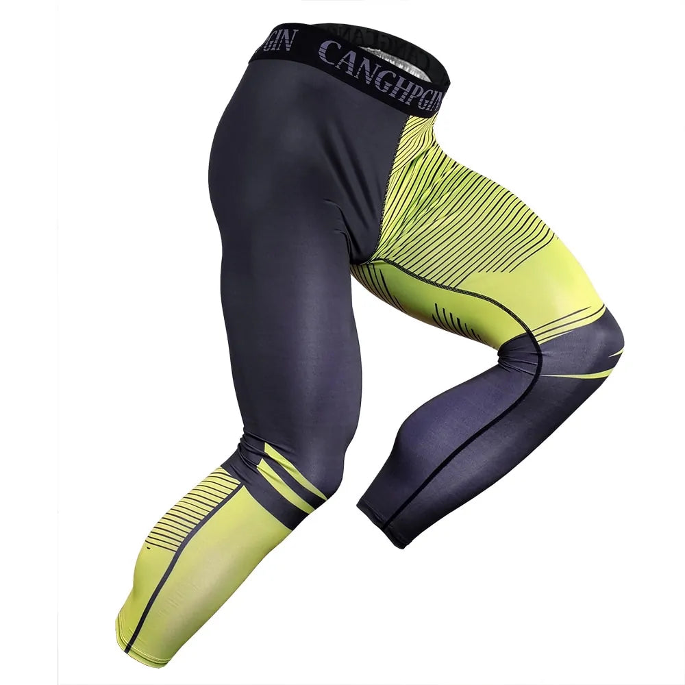 Illumino360 Men's Pro Compression Running Tights: Gym & Basketball