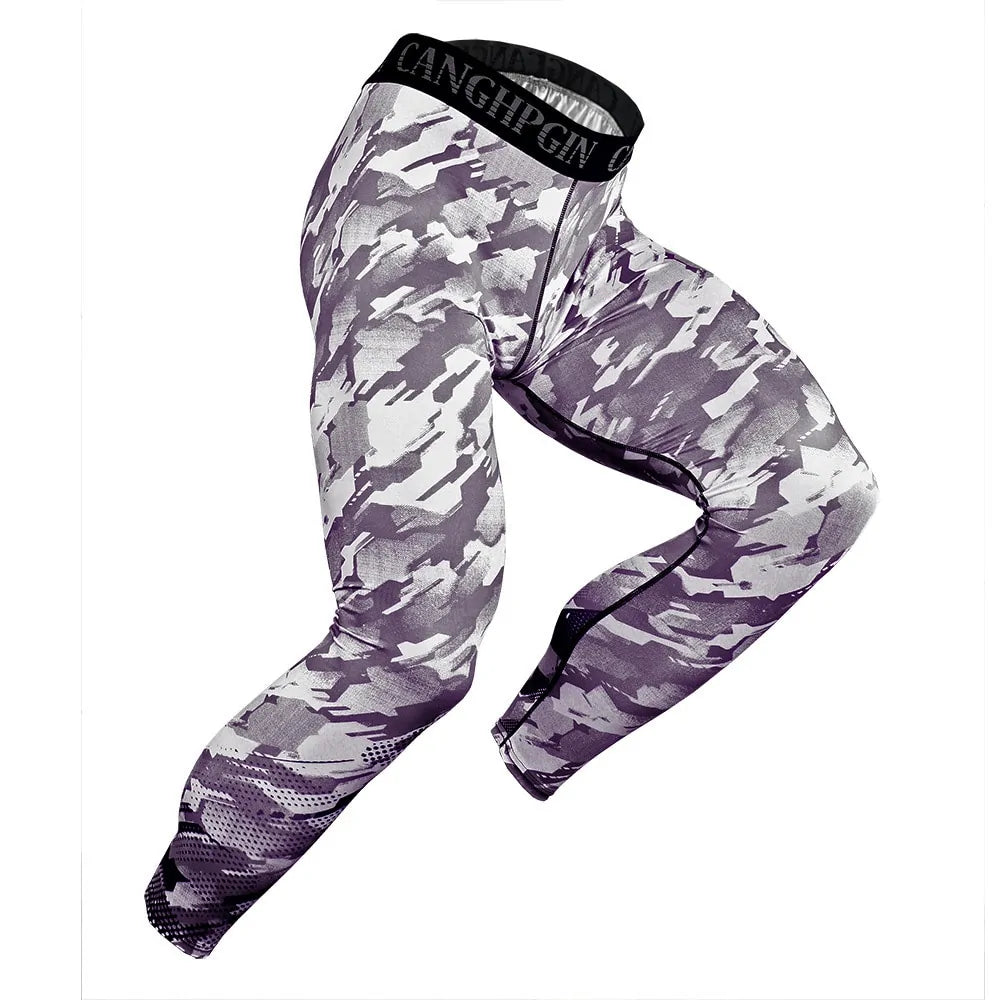 Illumino360 Men's Pro Compression Running Tights: Gym & Basketball