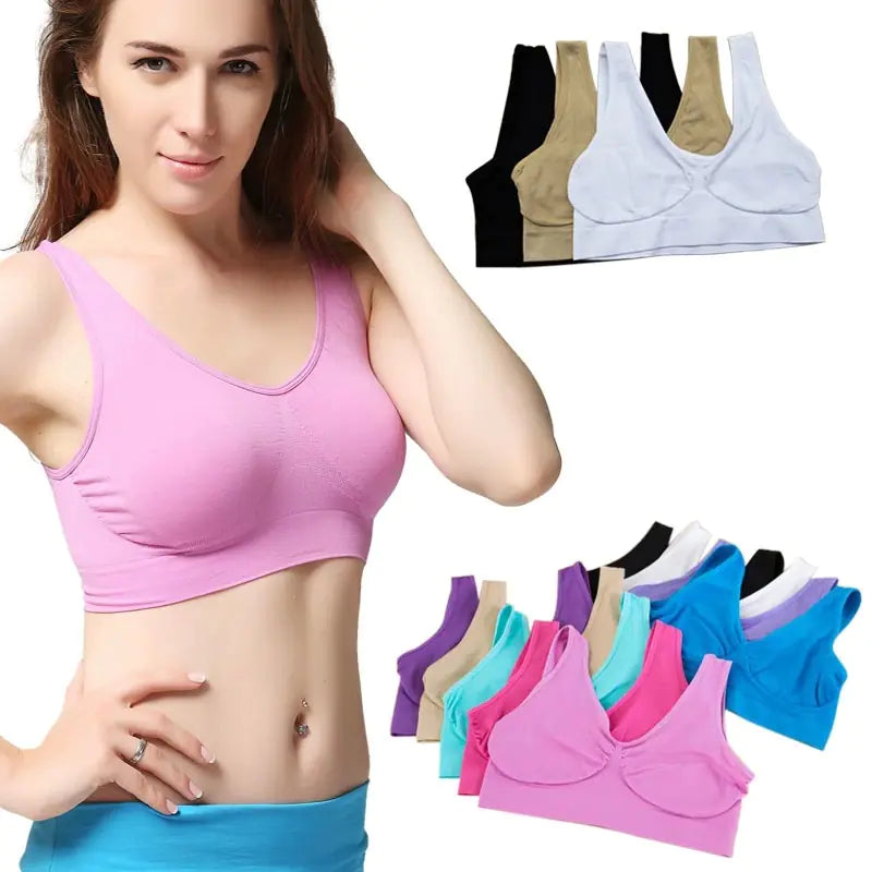 Plus Size Wireless Sports Bra for Women