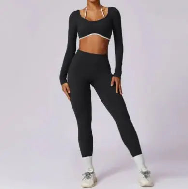 Premium Colorful Beauty Back Yoga set