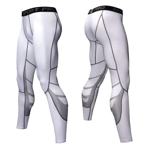 Illumino360 Men's Pro Compression Running Tights: Gym & Basketball