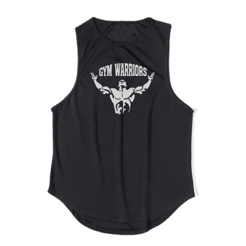 Men's Breathable Polyester Gym Exercise Tank Top