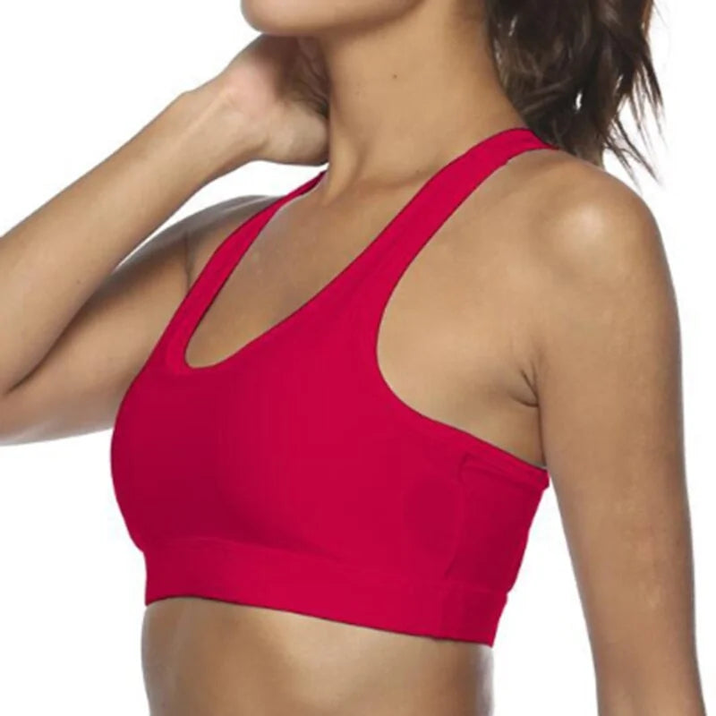 Premium Sports Bra with Phone Pocket: Wireless Fitness Top