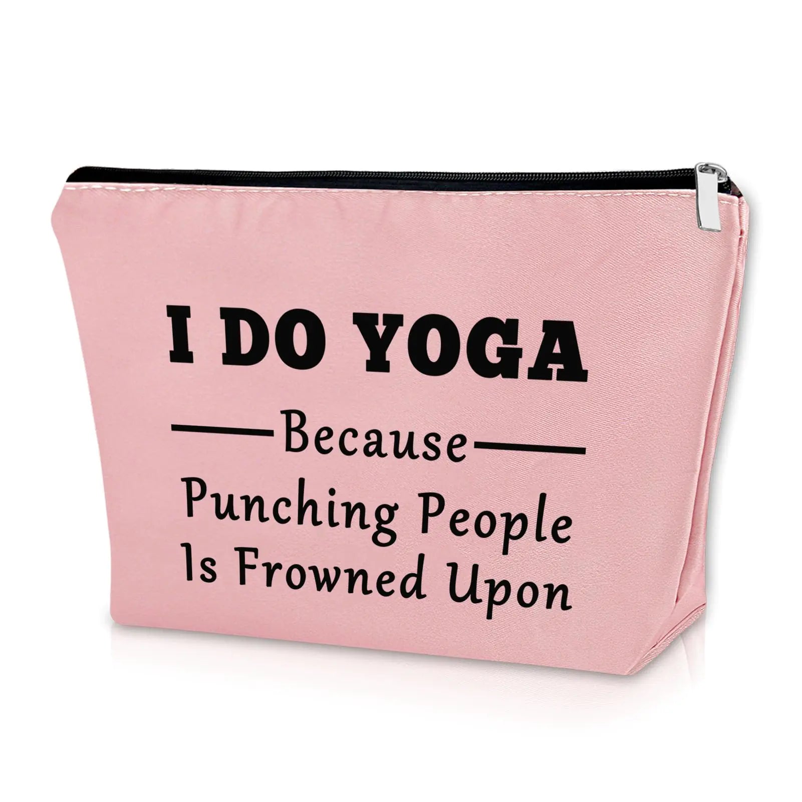 Sazuwu Yoga Gifts for Yoga Lover Pink Makeup Bag