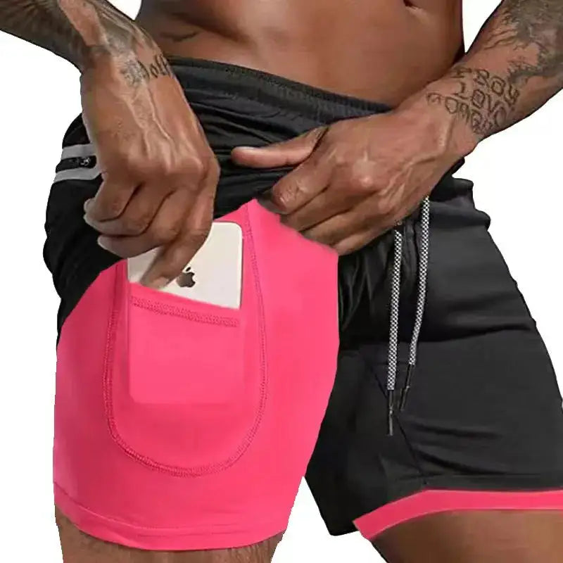 Illumino360 Men's Workout Shorts: Flex Fit