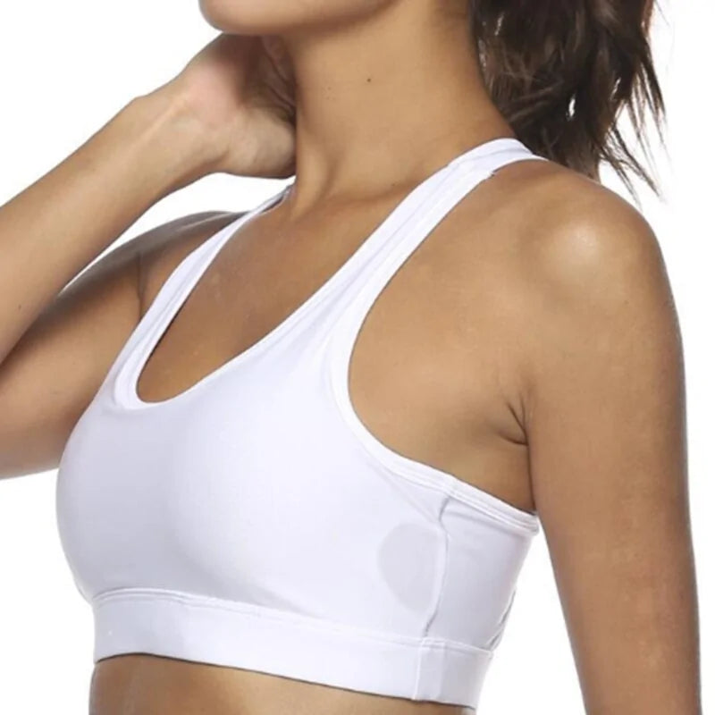 Premium Sports Bra with Phone Pocket: Wireless Fitness Top