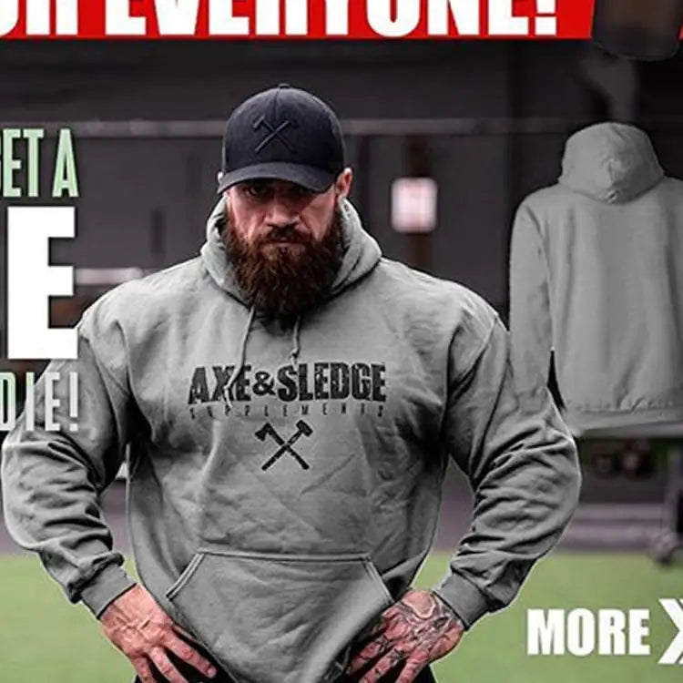 Men's Hooded Pullover Fitness Running Sweater