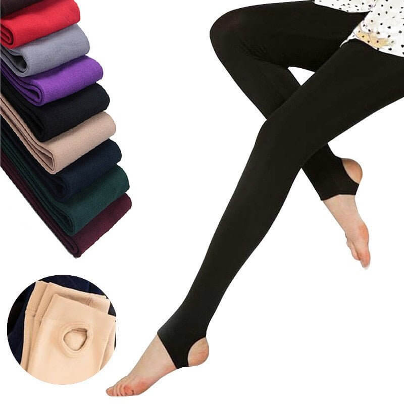 Candy Color Stretch Fleece Leggings - illumino360.com