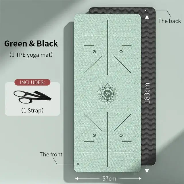 Illumino360's Yoga Pilates Training Mat Non Slip