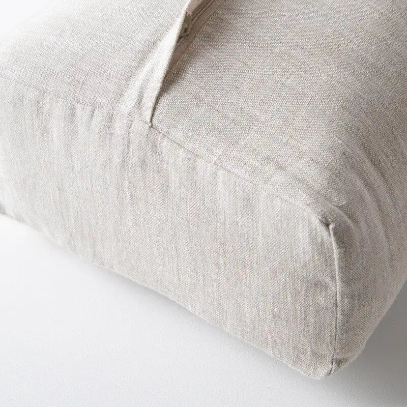 Yoga Bolster Pillow, 100% Cotton Cover Pilates Workout