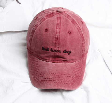 Baseball Cap Bad Hair Day Embroidery Letter - illumino360.com